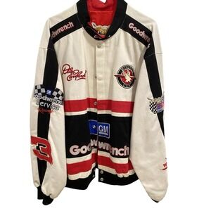 Vintage‎ Dale Earnhardt Goodwrench Service Jacket Winston Cup #3 White Red Black
